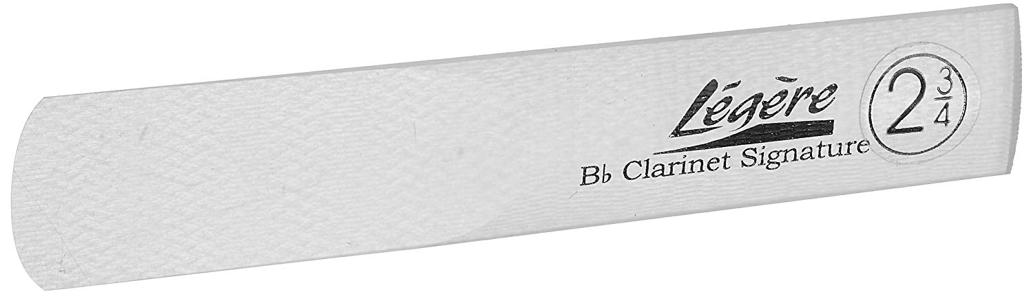 Légère Reeds - Bb Clarinet Reed, Signature, Strength 2.75 (BBSS2.75) - Premium Synthetic Woodwind Reed, multicoloured