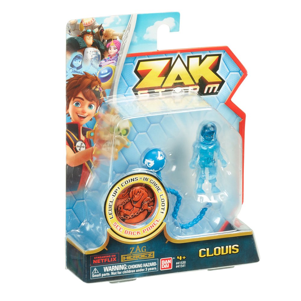 Bandai Zak Storm 41541 Clovis Action Figure, Blue, Medium - Image 4