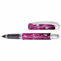 ONLINE College ink pen Papillon │ ergonomic fountain pen for left handed for school │ solid medium nib, soft grip part │ for standard ink cartridges │ refillable│ideal for beginners, pupils & students