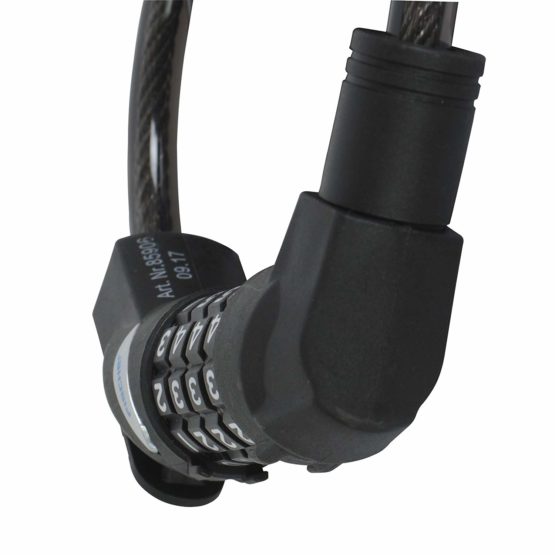 fischer Spiral Lock Combination Bike Lock Length 120 cm Diameter 10 mm Black - Image 2