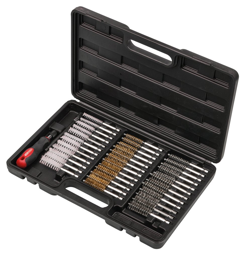 KS Tools 340.0010 MASTER cleaning brush set, 38 pcs, Transparent - Image 3