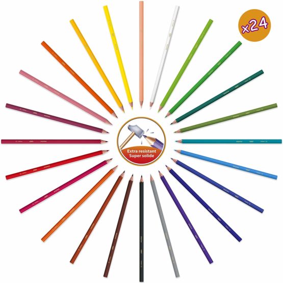 BIC Kids Stationery Activity Set and Carry Case, 64 Colouring Items (Colouring Pencils, Felt Pens and Crayons) - Image 4