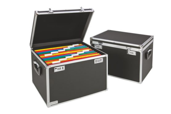 Leitz 67150195 Lockable Suspension File Chest, Foolscap, 30 File Capacity, Colour: Black/Chrome, 67150095 - Image 2
