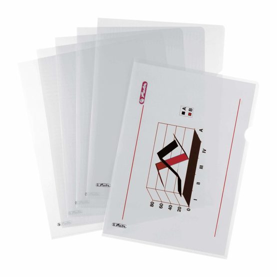 Herlitz A4 Cut Flush Folder - Clear (100 Pieces) - Image 2