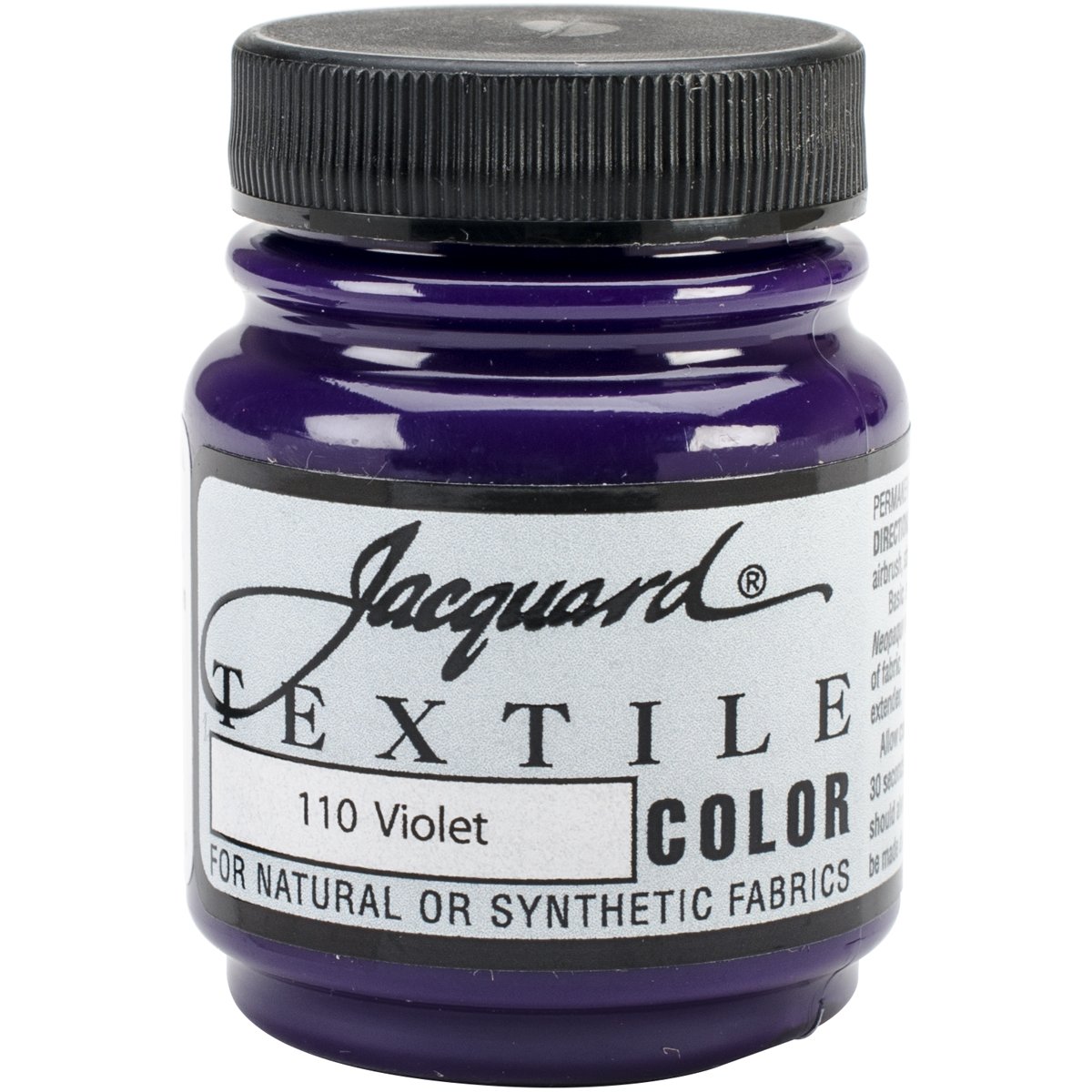 Jacquard Products Violet-Textile Color Paint, Acrylic, Multicolour, 4.44x4.44x6.35 cm, 4.4400000000000004x4.4400000000000004x6.35 cm