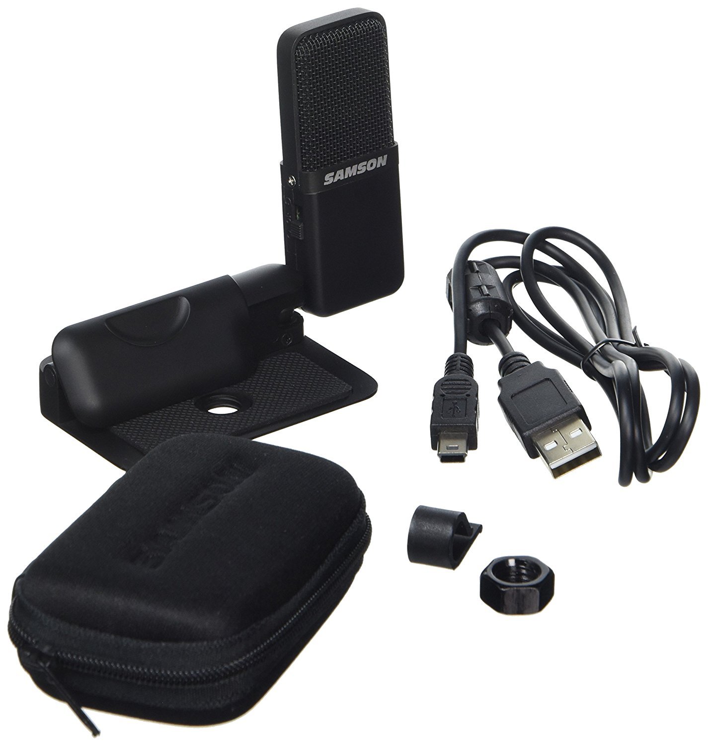 Samson Go Mic Clip On USB Mic F1/4R Laptop Computer black BigaMart
