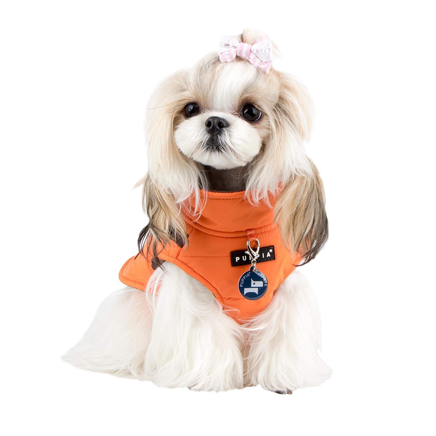 Puppia Mountaineer Winter Dog Coat with integrated harness No Pull Cold Weather Waterproof Warm Fleece Back Zipper for Small & Medium Dog - Image 4
