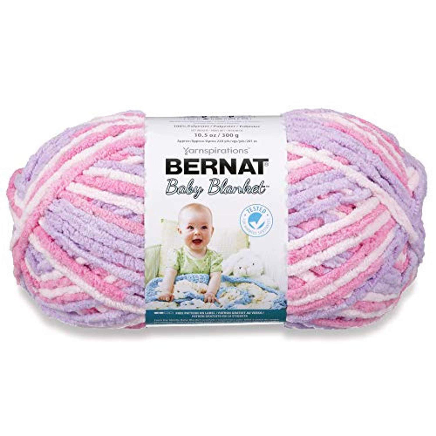 BERNAT BABY BLANKET 300G Pretty Girl, Big Ball, 1 Pack