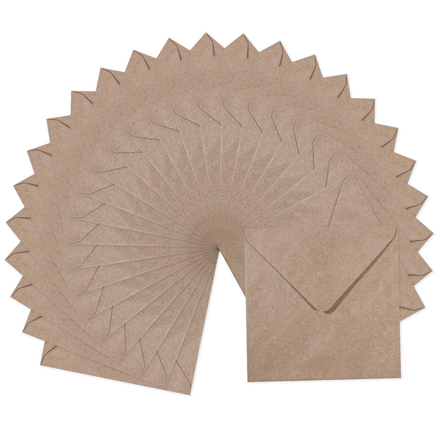 Vaessen Creative Large Square Florence Envelopes for Greeting Cards Kraft, Set of 25, Matching Cards Available - Image 3