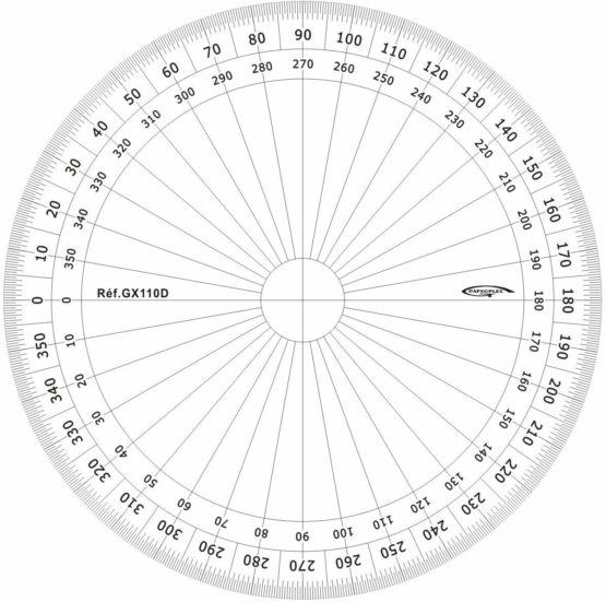 graphoplex gx110d full circle protractor clear bigamart