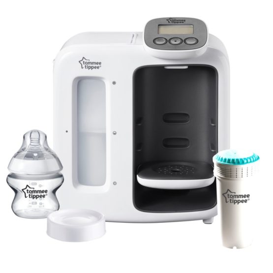 Tommee Tippee Perfect Prep Day & Night, Baby Bottle Maker Machine with Digital Display and Adjustable Volume, White