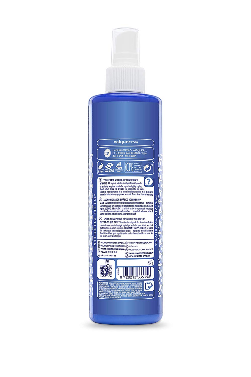 Valquer Profesional, Valquer Volumen-up two-phase hair conditioner (no sulfates, no dyes, no salt, no parabens - Image 4