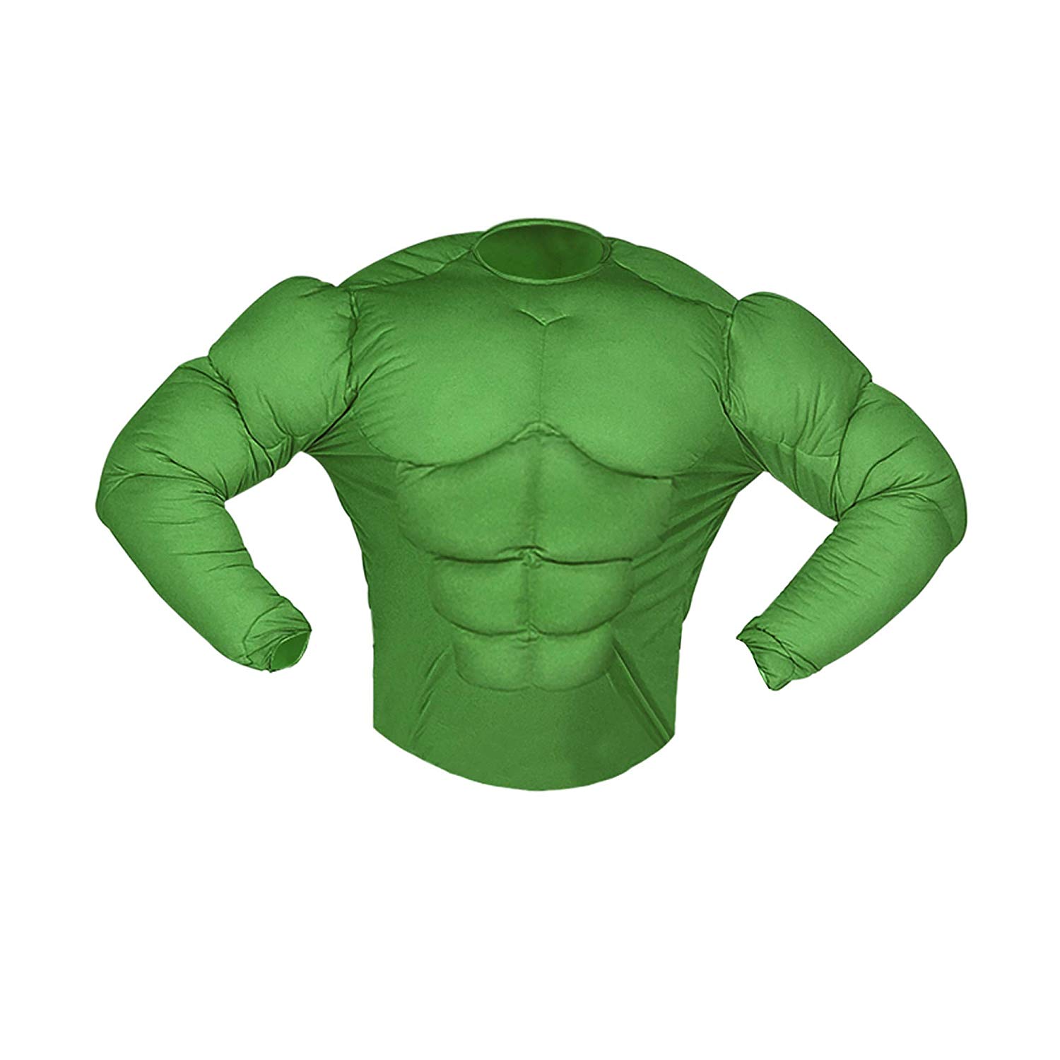 Widmann Kid?s Dressing Up Costume Green Muscle Shirt, Red, 128 - Image 3