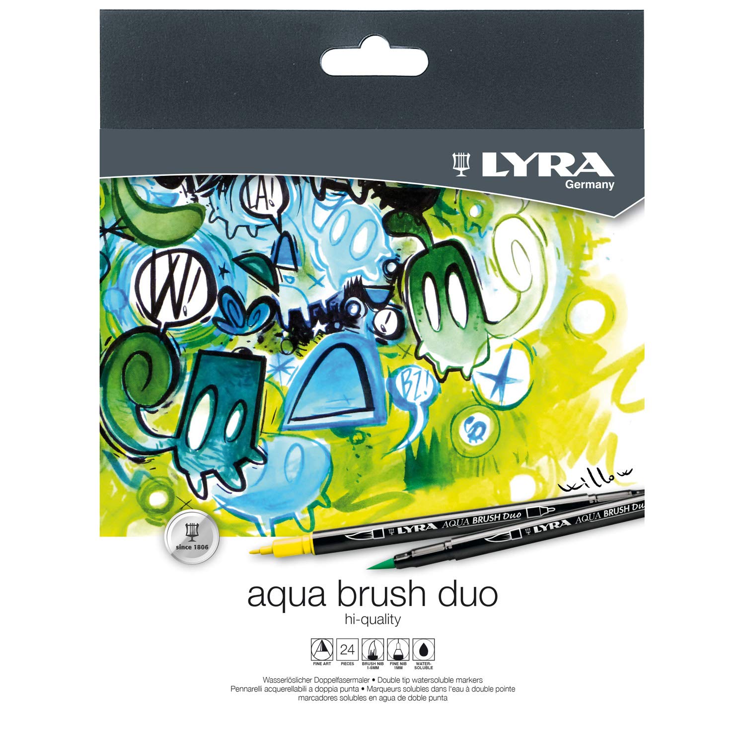 LYRA Aqua Brush Duo 24 Box , UDLB24, 24 count (Pack of 1) - Image 4