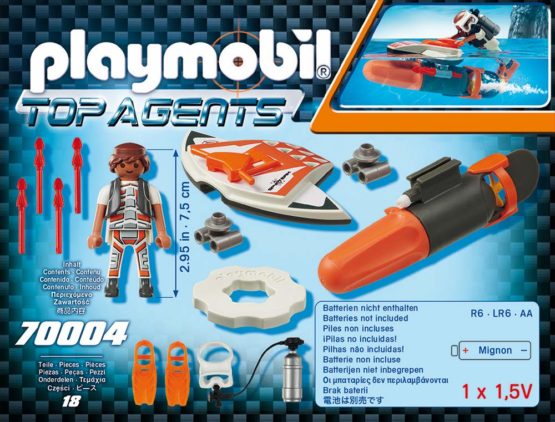 PLAYMOBIL 70004 Top Agents Spy Team Underwater Wing Multi-Coloured - Image 3