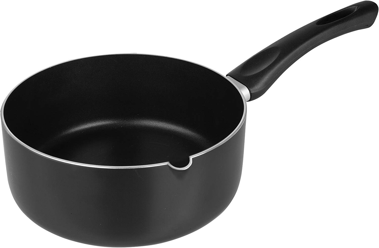 Ibili 411020 - Cazo con pico Inducta 20 cm, Black