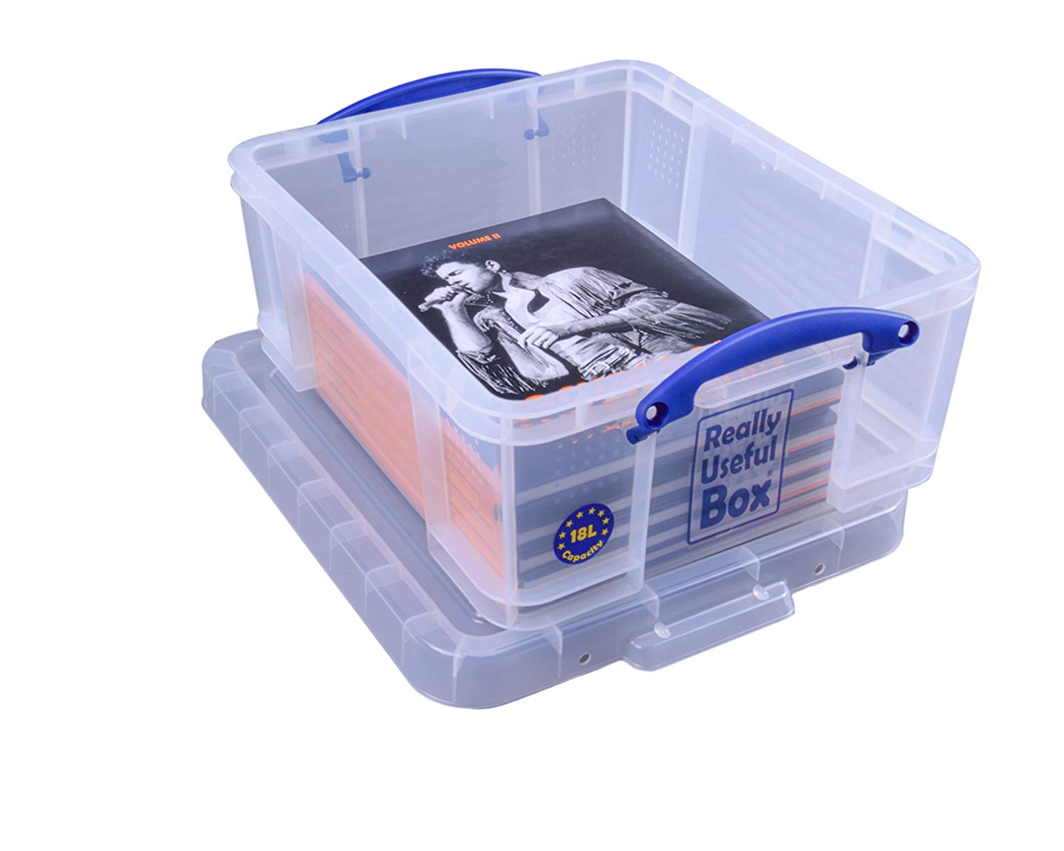 Really Useful Box Plastic Storage 18 Litre Clear, 18 Litre x 1 - Image 2