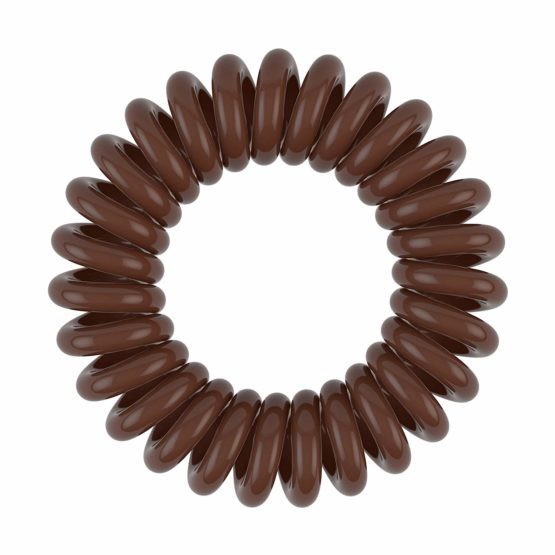 invisibobble POWER Hair Ties, Pretzel Brown, 3 Pack - Extra Strong Grip, Waterproof, Traceless - Perfect for Sports, Suitable for All Hair Types - Image 3