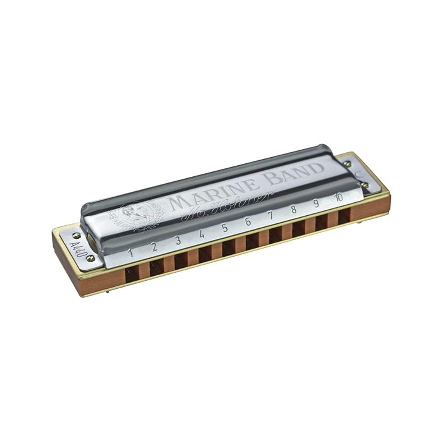 Hohner Marine Band Classic M1896046X Harmonica Eb, silver, 20
