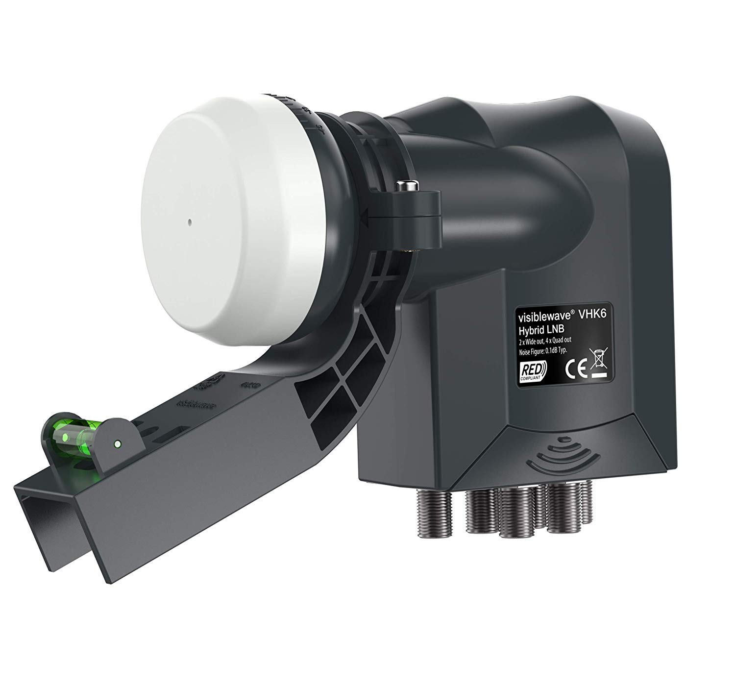 labgear Hybrid LNB 6 Output Hybrid LNB, grey