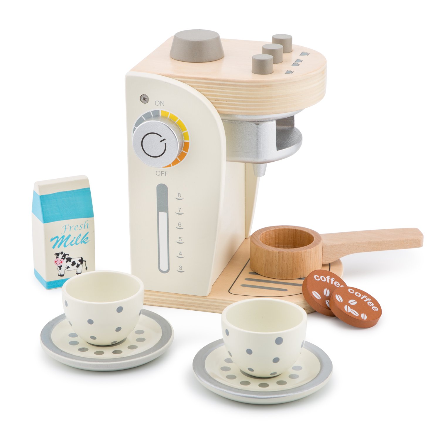 New Classic Toys 10705 Coffee Maker, Multicolor (White), Coffee Maker - White - Image 2