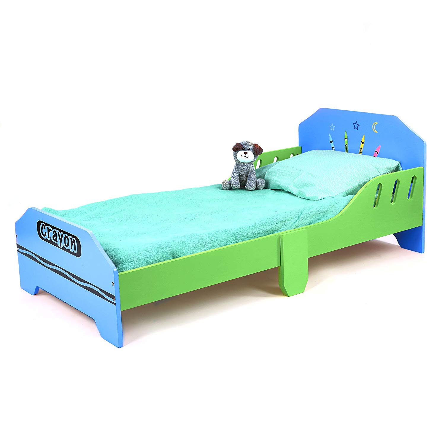 Kiddi Style Crayon Theme Premium Children’s Junior Wooden Bed – BigaMart