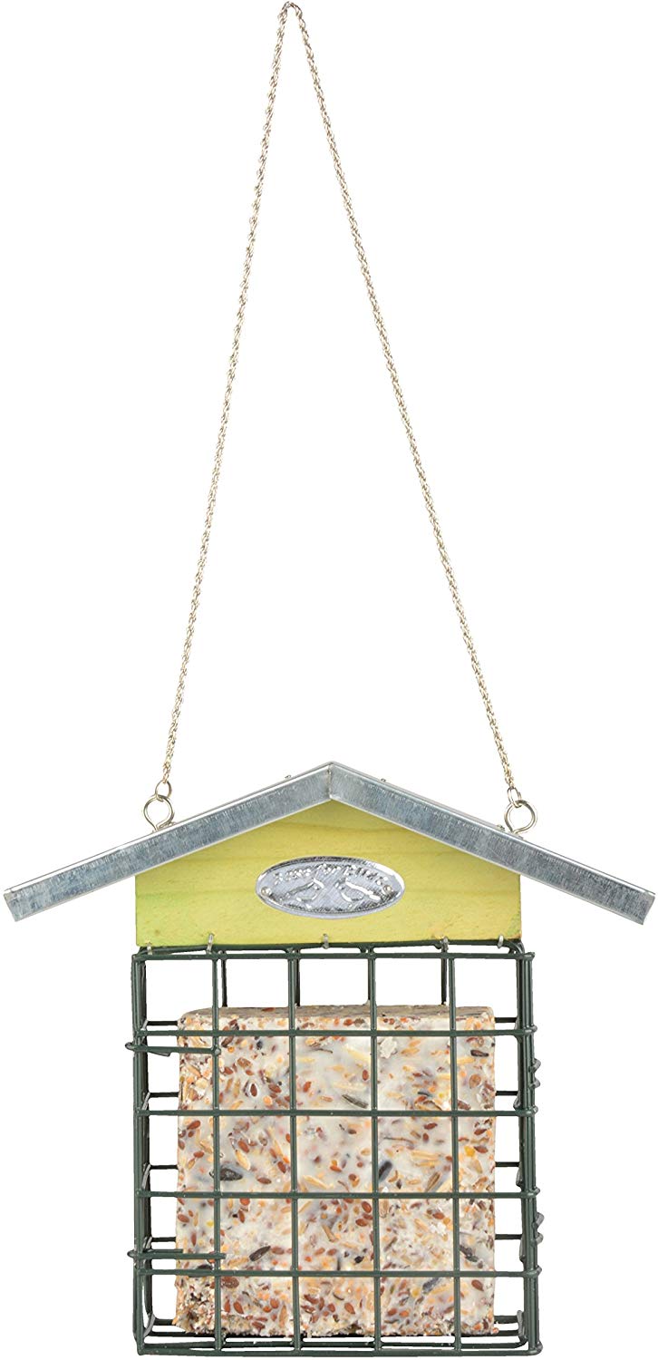 Fallen Fruits Suet Cake Holder, FB292, Silver and Black