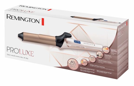 Remington Proluxe Large Barrel Curling Hair Tong, 32 mm Barrel with OPTIheat Technology for Longer Lasting Styles, CI9132, Pearl - Image 2