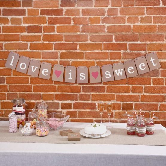 Neviti Just My Type Candy Buffet Bunting, Paper, Brown, 15.5 x 10 x 0.1 cm - Image 2