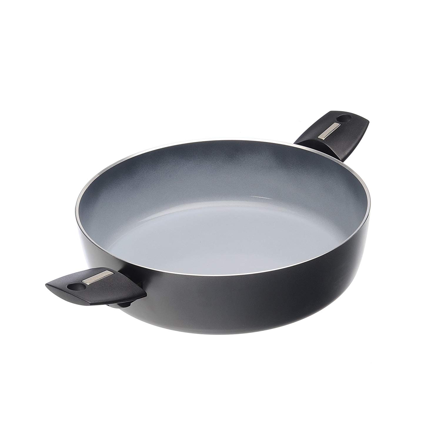 Moneta Azul Finegres Pan, 2 Handles, Aluminium, Grey 24 Cm Grey, Blue