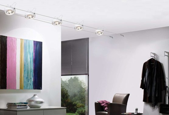 Paulmann 94200 Powerline II System Cable Complete Set LED spot 2700 K Warm White 5x8W G53 230/12V 80VA Ceiling incl. lamp, Metal, 40 W - Image 4