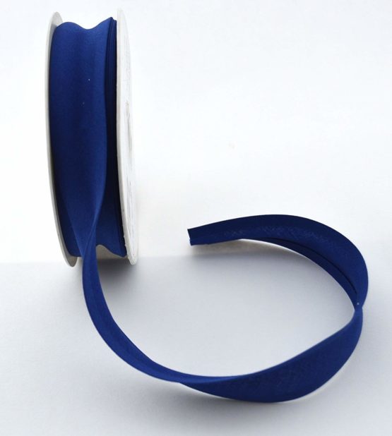 Inastri 25/5/5 mm Polycotton Bias Binding-Col. xx-BLUE-20m Roll, Polyester Cotton, Navy Blue, 11x11x3 cm - Image 2