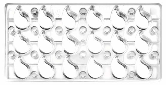 IBILI Magnetic Chocolate Mould Tear 27x14x2,5 cm, polycarbonate, 27 x 14 x 2.5 cm