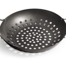 Enders Vegetable pan, Non-Stick Coated Steel with Handles BBQ, Black