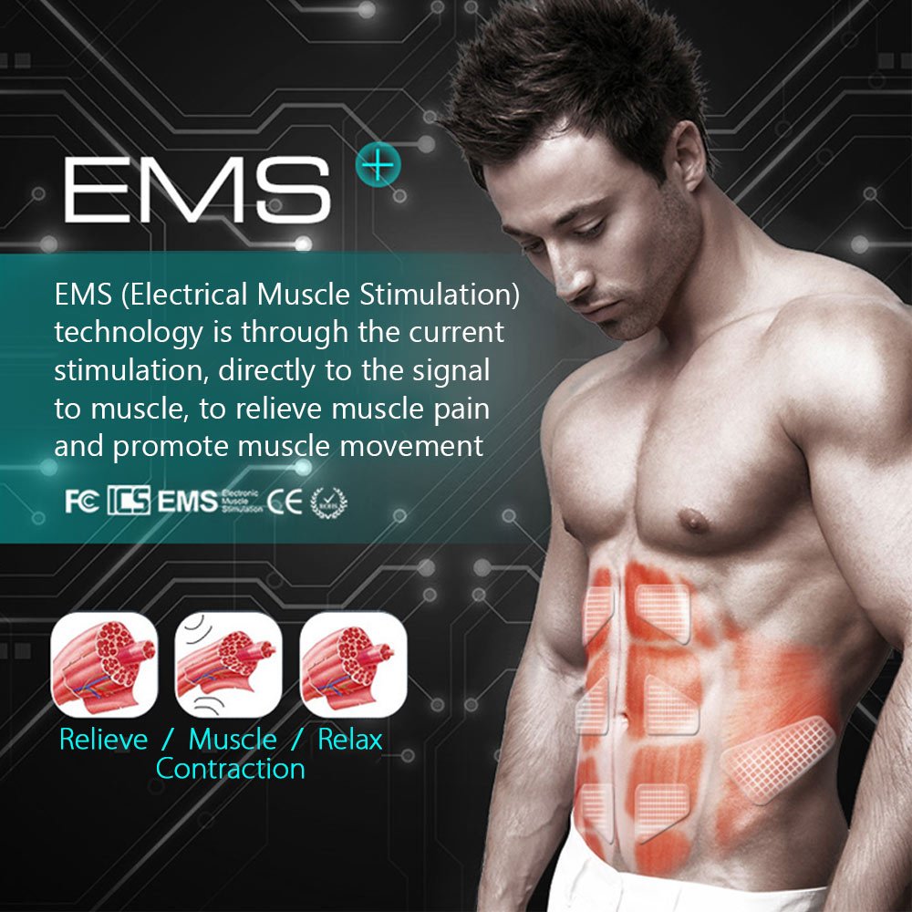 IMATE Muscle Stimulator Pads Arms/Bottom/ Thigh, Abdominal Muscle Toner