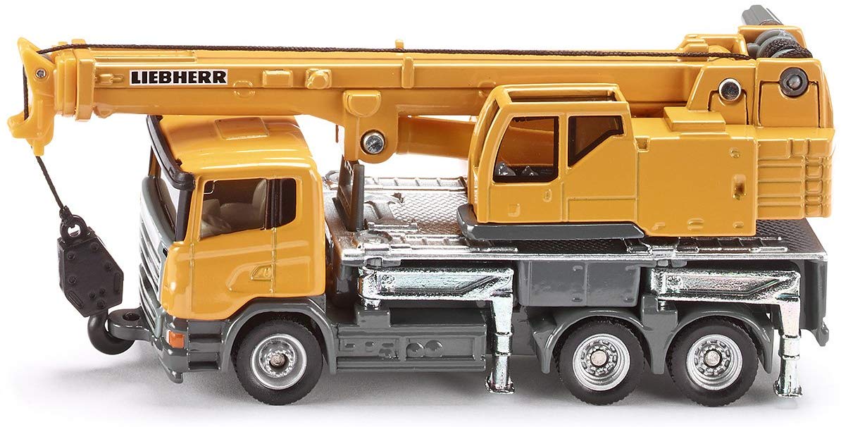 siku 1859, Telescopic crane truck, 1:87, Metal/Plastic, yellow, Telescopic boom, 120 x 57 x 191 mm
