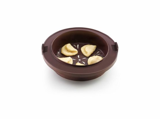 Lékué Steamed Bread Rolls, Silicone, Brown, 23.5 x 23.5 x 5.8 cm - Image 4