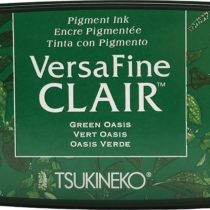 Tsukineko VF-CLA-501 Oasis Versafine Clair Ink Pad, Synthetic Material, Green, 5.6 x 9.7 x 2.3 cm