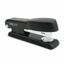 Rapesco Bowfin Half Strip Metal Stapler with 25 Sheet Capacity - Black