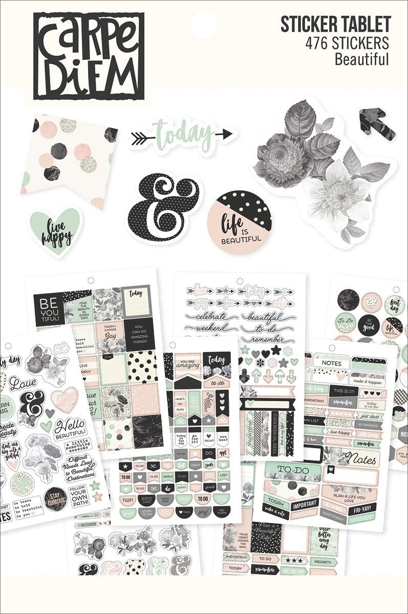 Simple Stories 7953 Carpe Diem Beautiful Stickers, Multi-Colour, Size A5, Pack of 12, 20.9 x 14 x 0.4 cm - Image 2