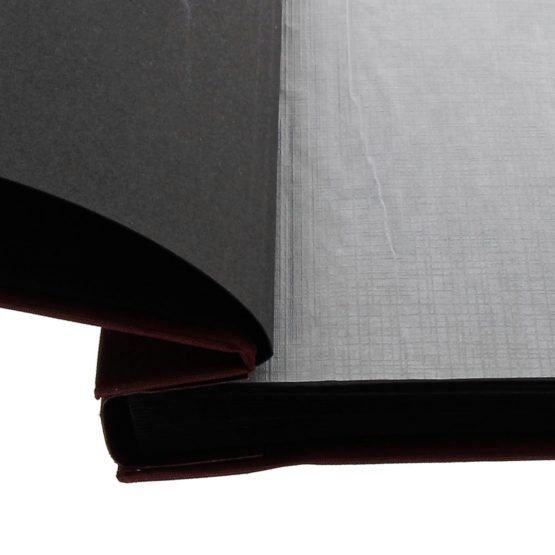 Goldbuch Photo Album Trend, Bella Vista, 39 x 31 cm, 40 Black Pages with Glassine Dividers, Extensible, Linen, Bordeaux, 28972 - Image 3