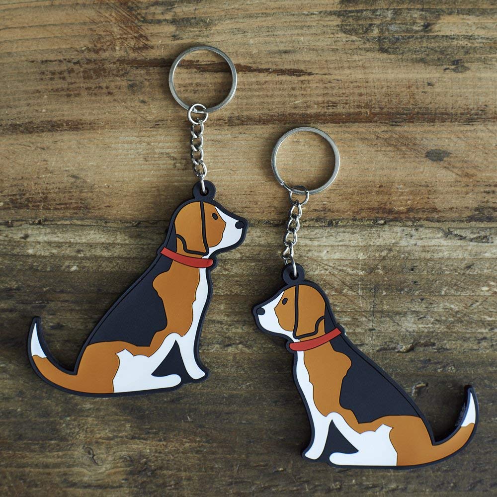 Sweet William Beagle Keyring, Brown, Black, White, Height 7cm, Width 8.5cm - Image 2