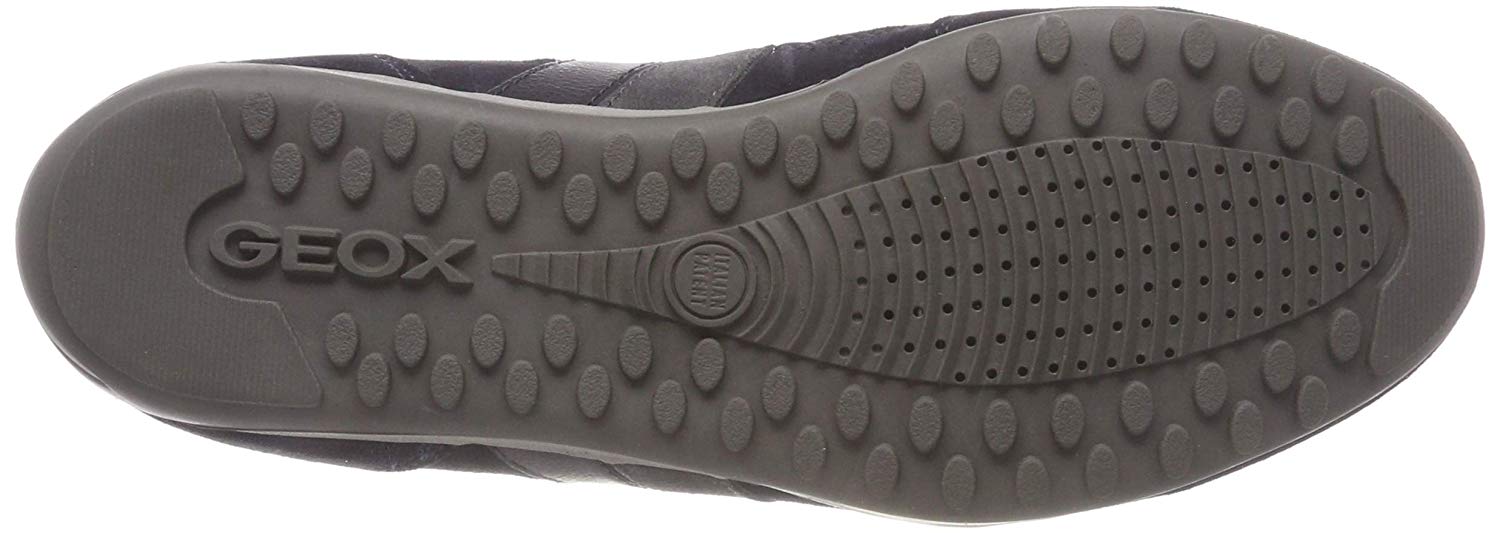 Geox Mens U Wells C Sneakers, Navy Dk Burgundy, 6 UK - Image 4
