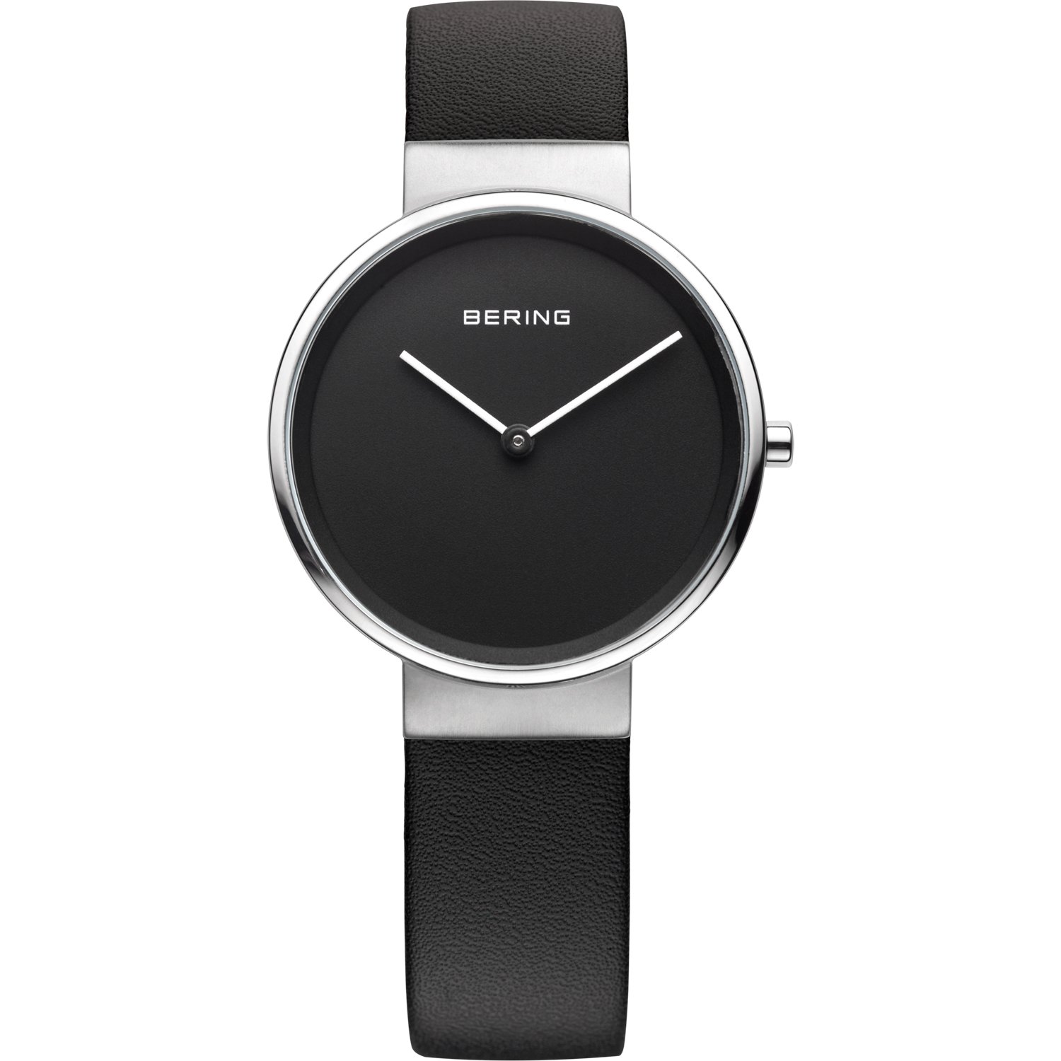 BERING Women Analog Quartz Classic Collection Watch with Calfskin Leather Strap and Sapphire Crystal 14531-402
