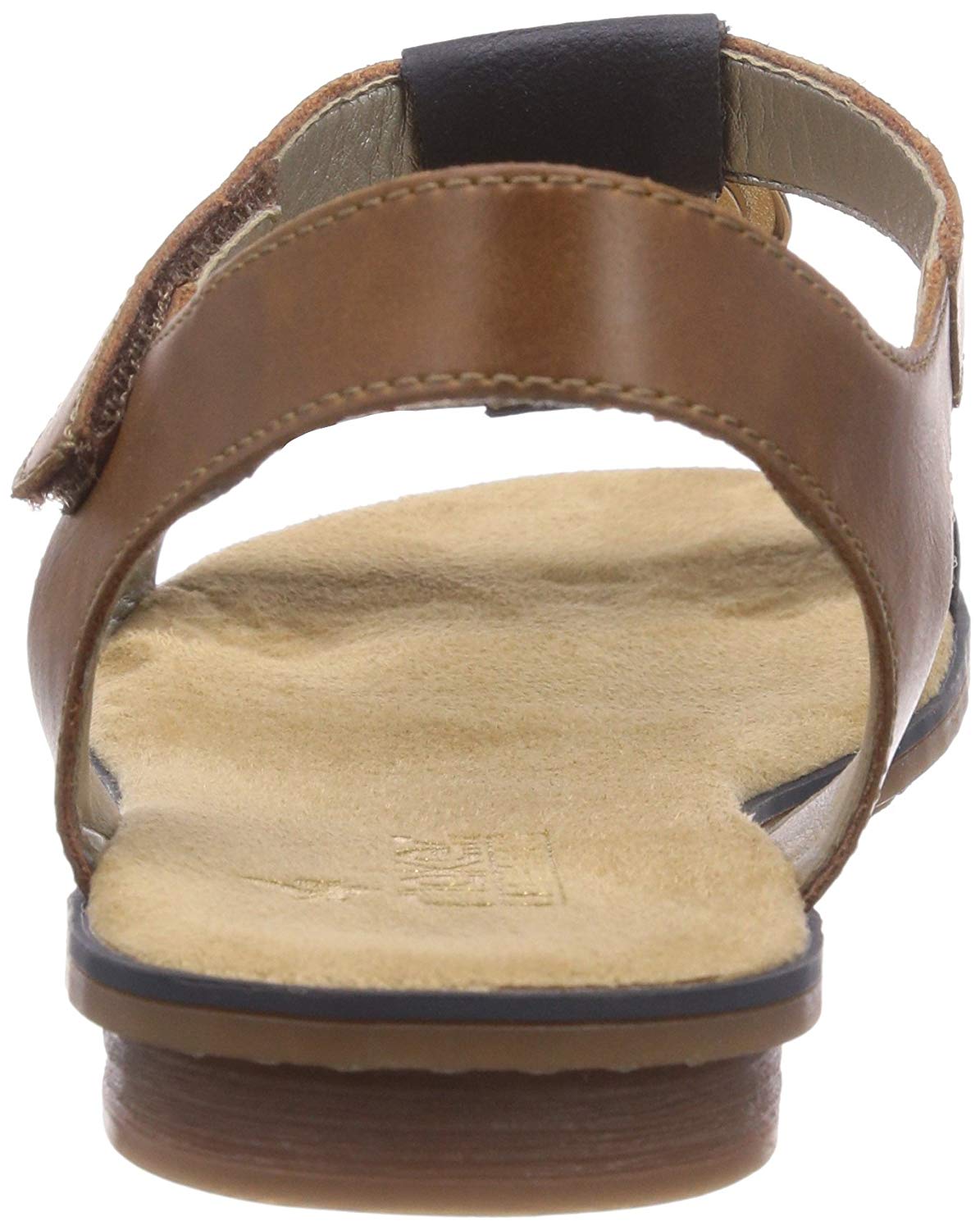 Rieker 64278-16, Women’s Heels Sandals, Blue (Navy/Tan), 8 UK (42 EU) - Image 3