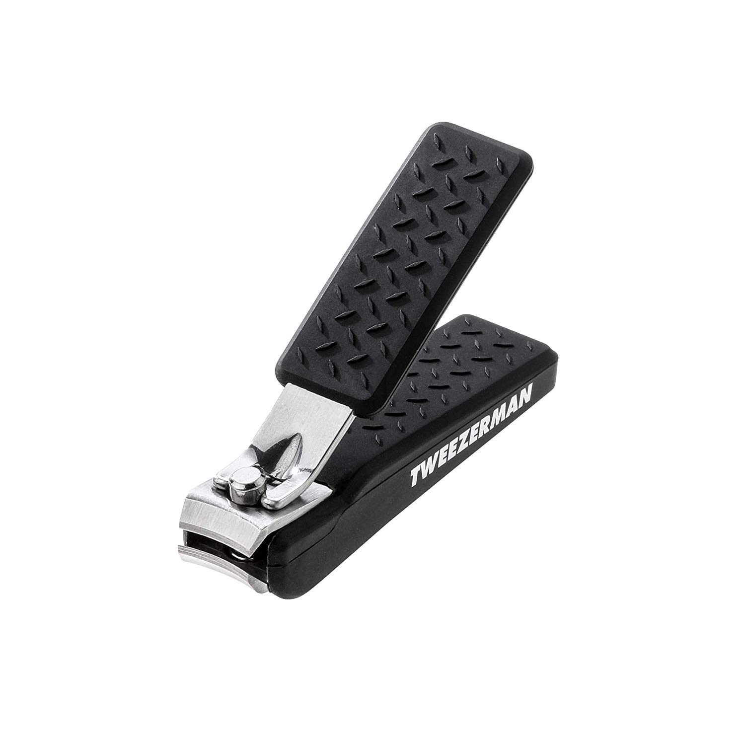 Tweezerman Stainless Steel Fingernail Clipper, Non Slip Handle, Large Curved Edged Professional Clippers, (Pack of 1) - Image 3