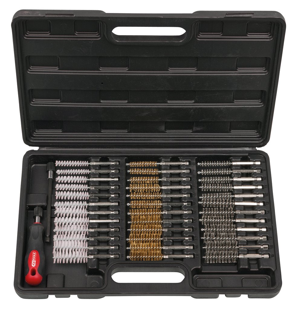 KS Tools 340.0010 MASTER cleaning brush set, 38 pcs, Transparent