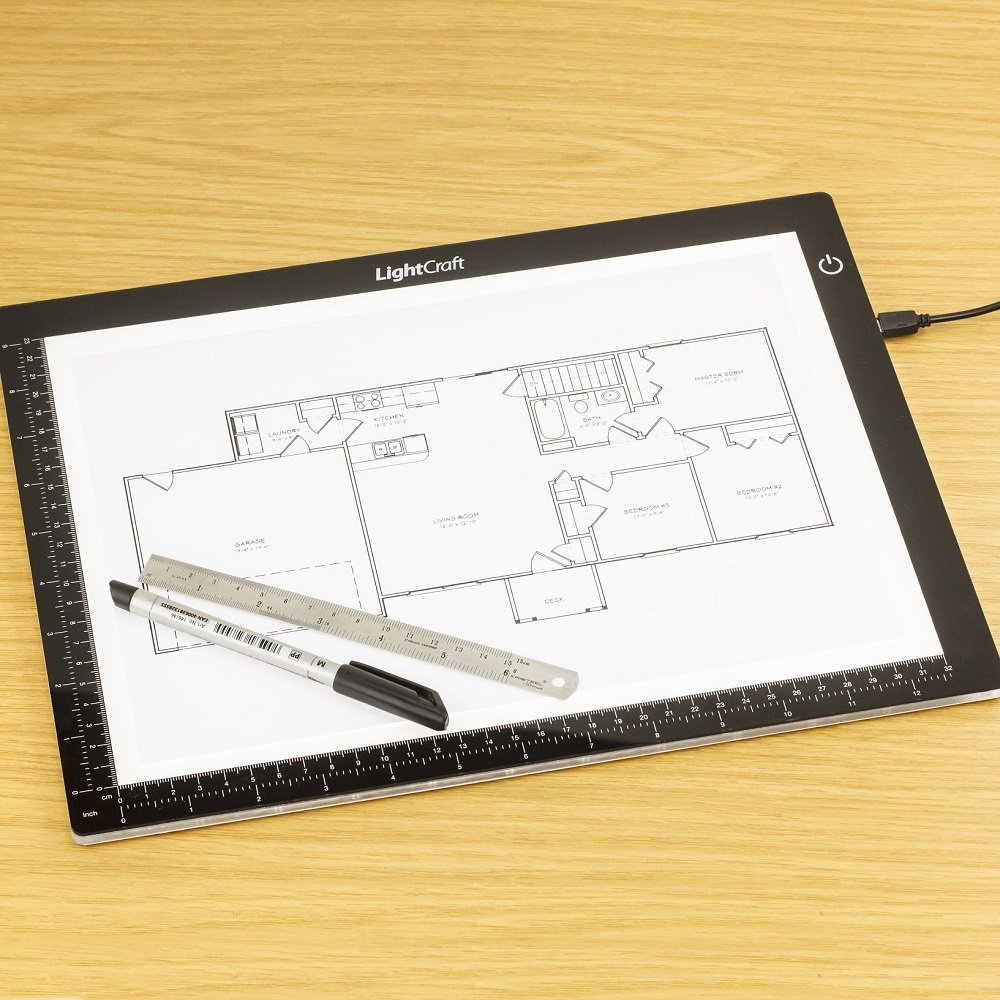 Lightcraft LC2004LED A4 Ultra-Slim Light Box, White - Image 2