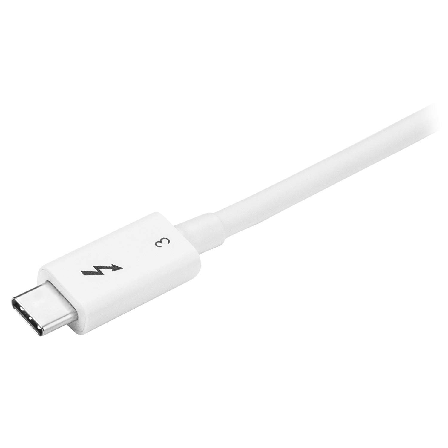StarTech.com 1.6ft (50cm) Passive Thunderbolt 3 Cable, 40Gbps, 100W PD, 4K/5K Video, Thunderbolt Cable - Image 2