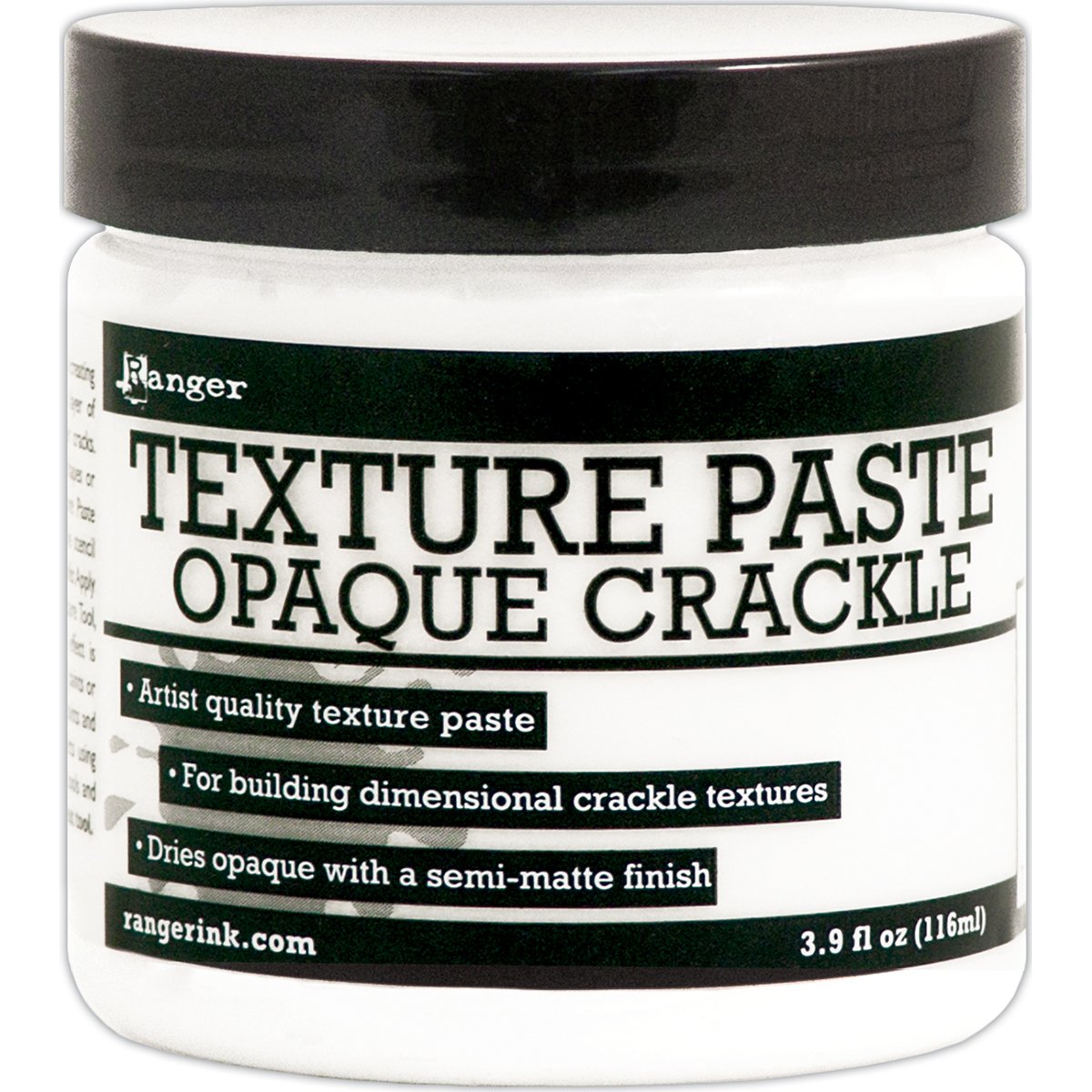 Ranger Opaque Crackle Texture Paste, Transparent,5.9 x 5.9 x 6.3 cm